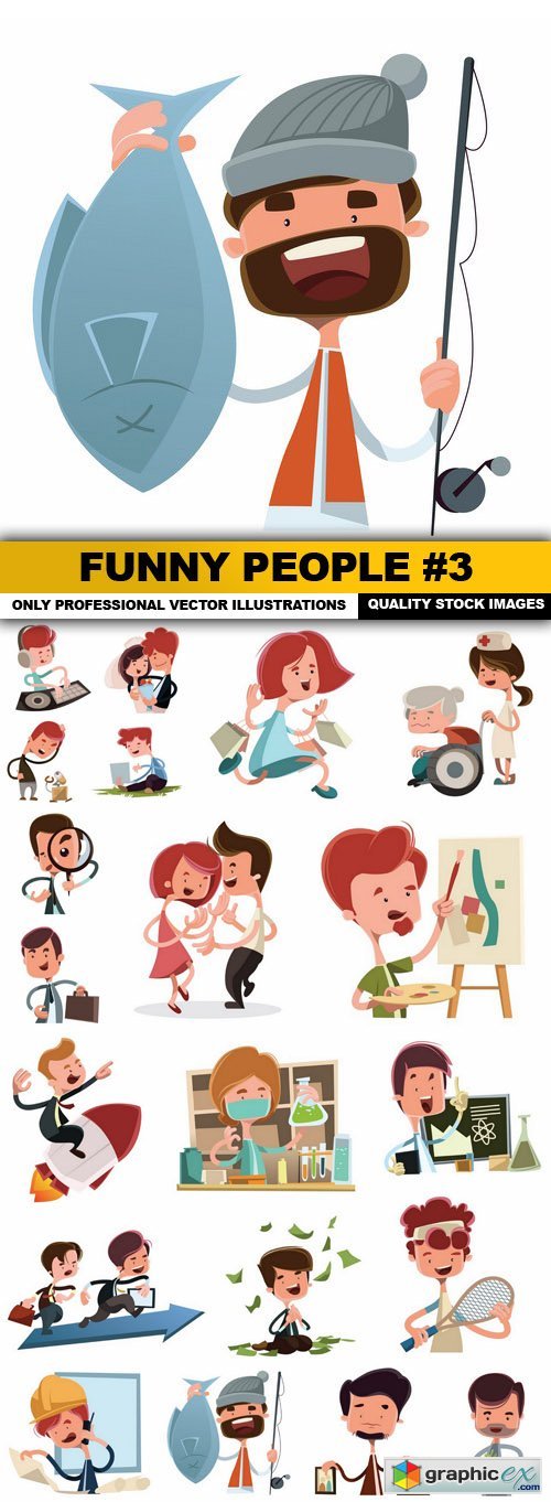  Funny People #3 - 20 Vector