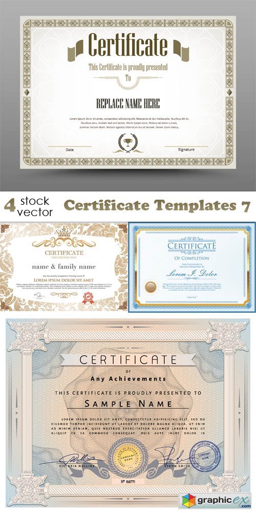 Vectors - Certificate Templates 7