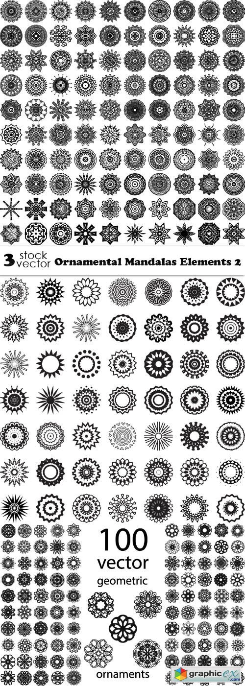 Vectors - Ornamental Mandalas Elements 2