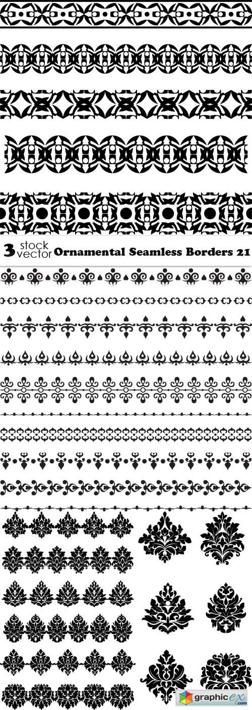 Vectors - Ornamental Seamless Borders 21