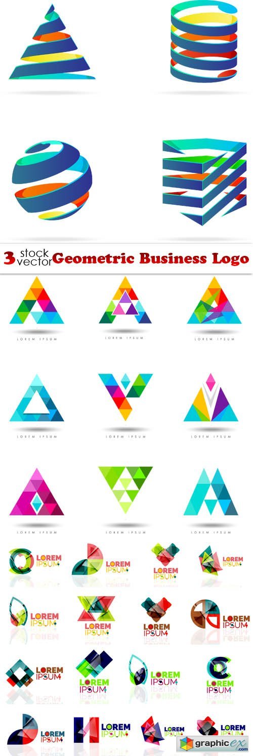 Vectors - Geometric Business Logo