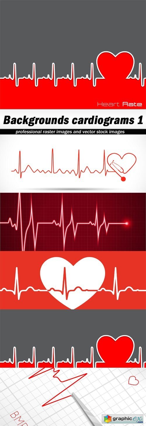Backgrounds cardiograms 1