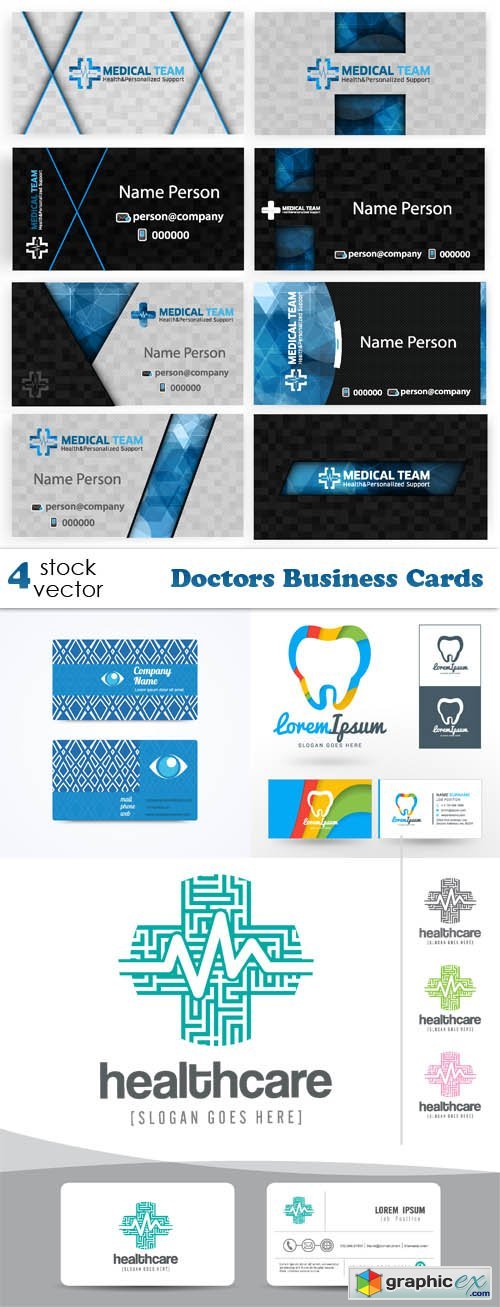 Vectors - Doctors Business Cards