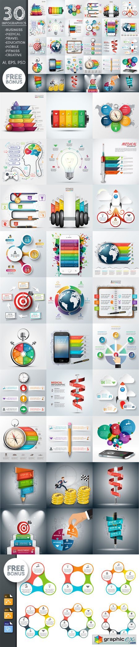 30 business infographic templates