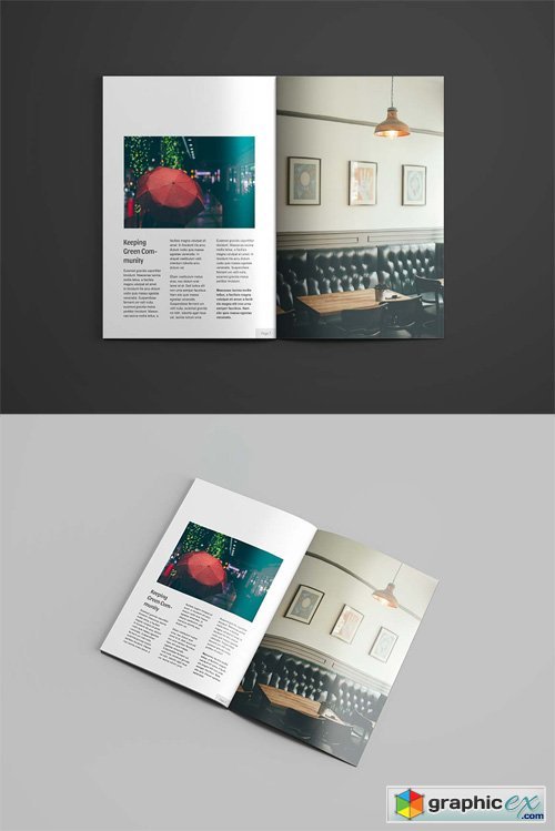 A4 Magazine Mock-up Template