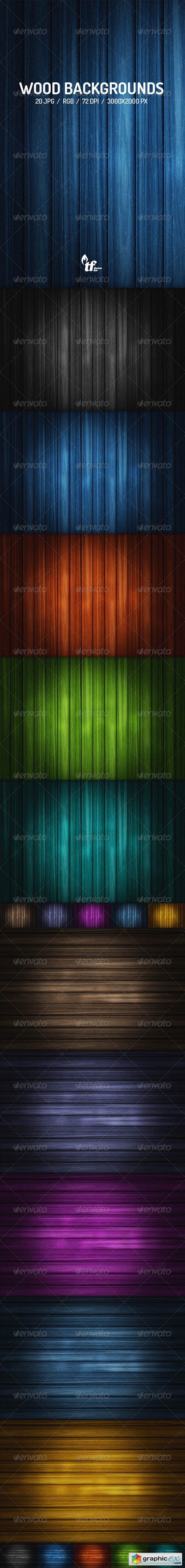 20 Wood Backgrounds