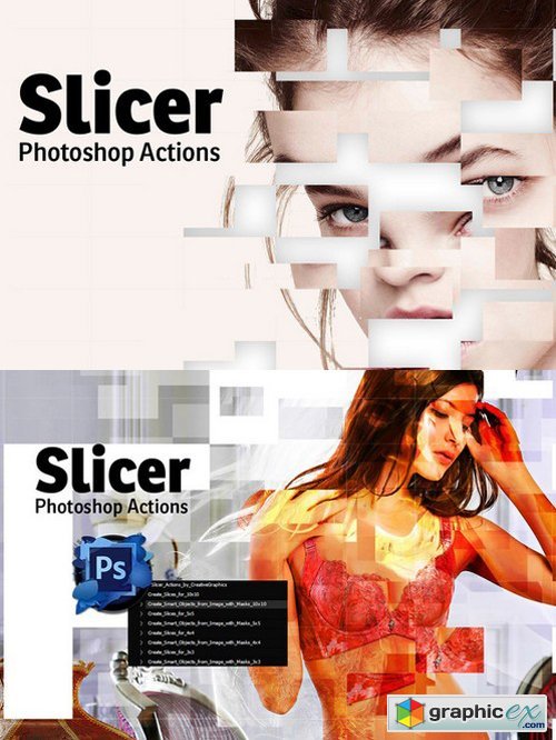 Slicer Photoshop Actions