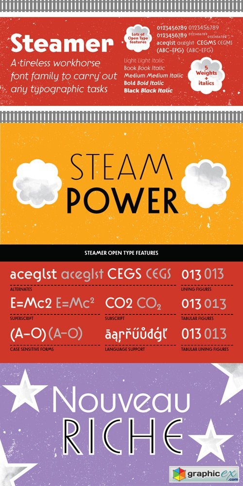 Steamer Font Family 