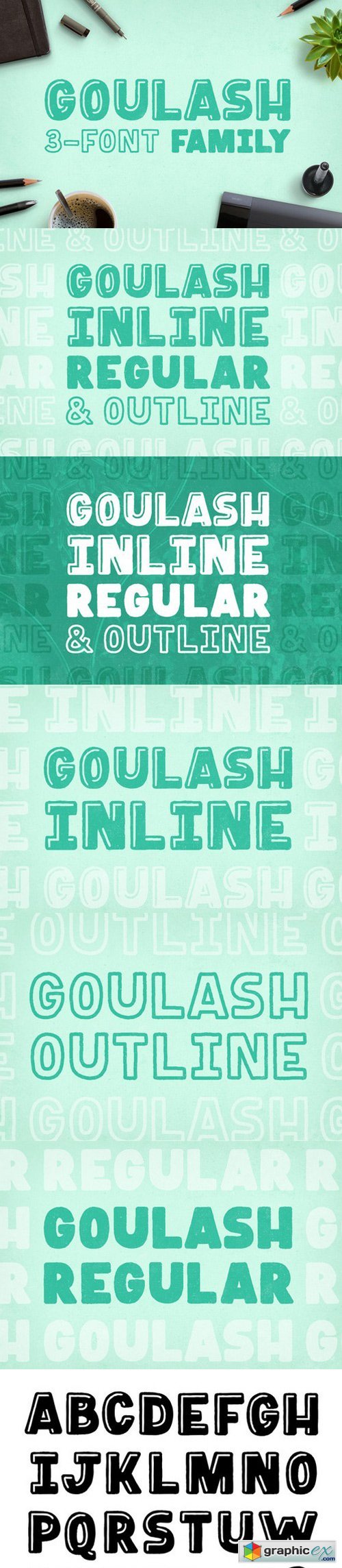 Goulash 3-Font Family
