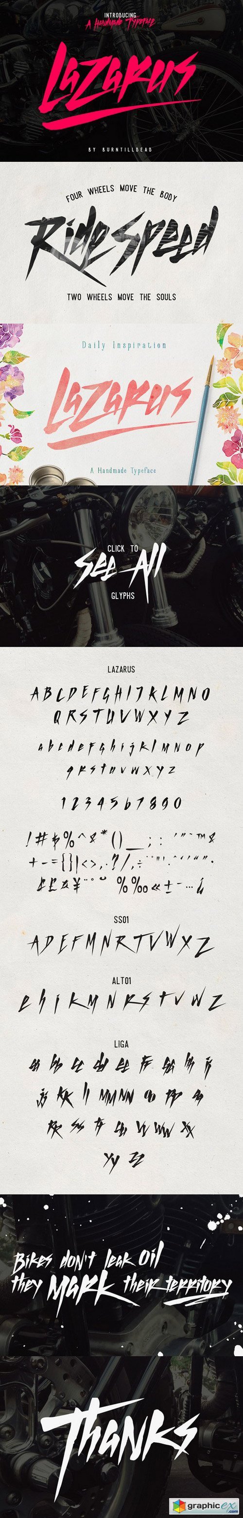 Lazarus Script Font 