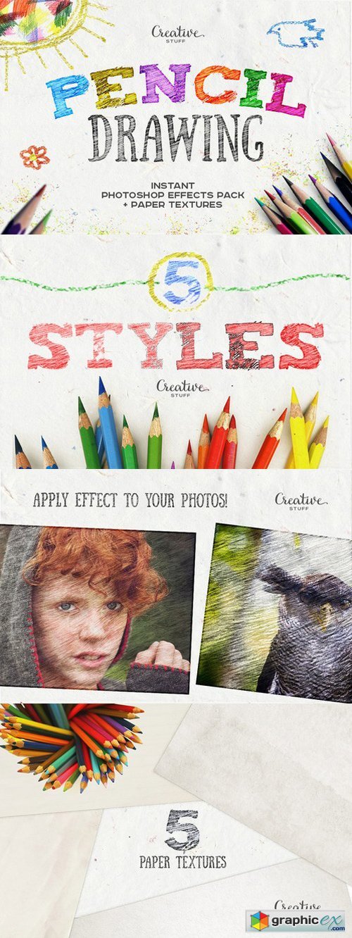 Pencil Drawing Photoshop Effects