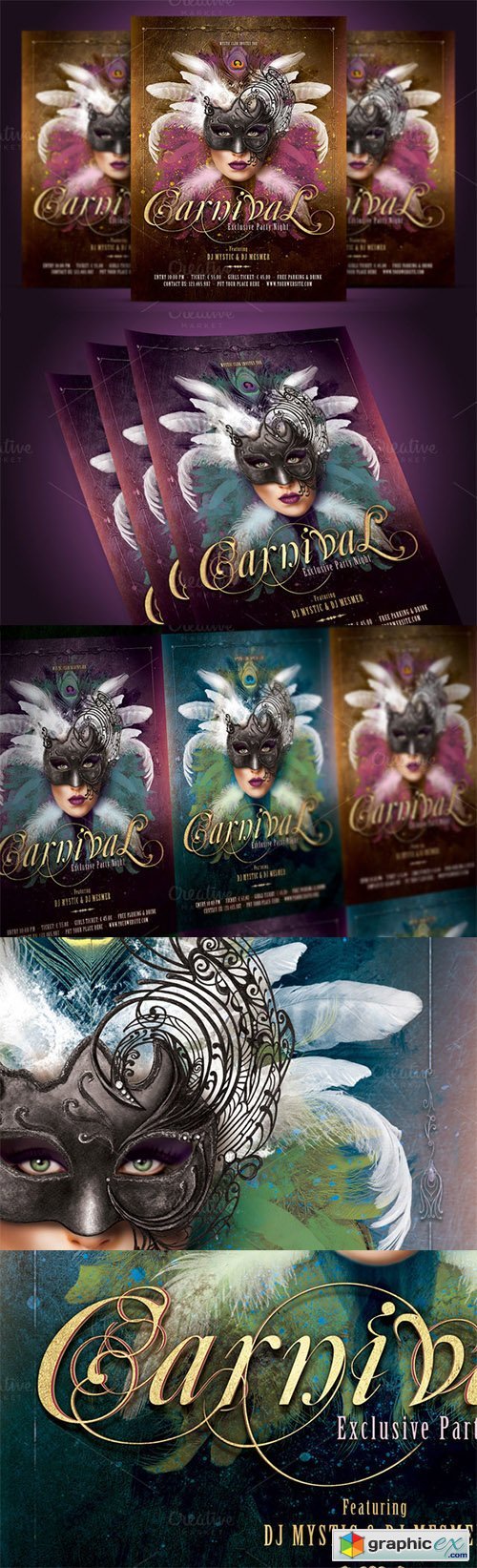 Carnival Mask Party Flyer