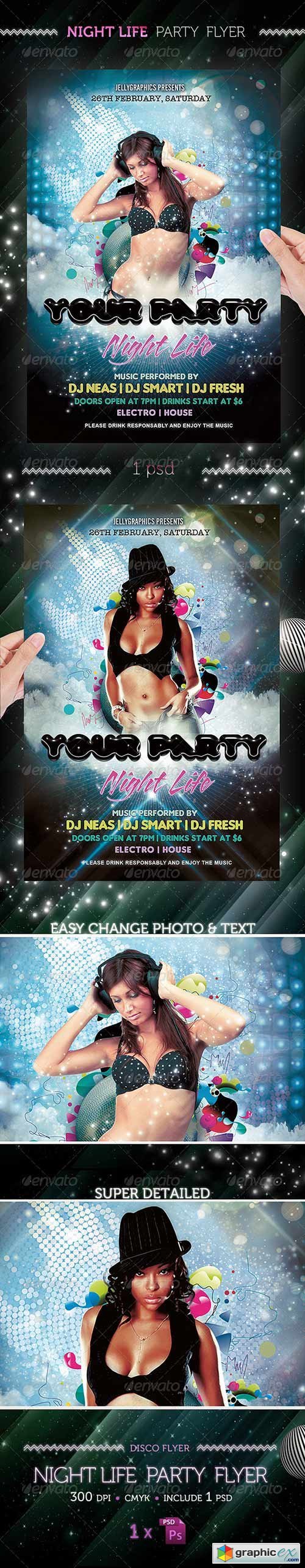 Nightlife Party Flyer Template