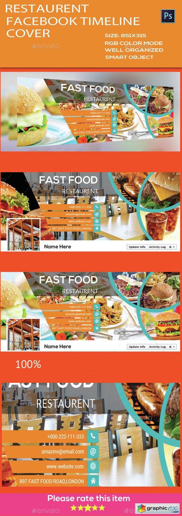 Restaurant Facebook Timeline Cover