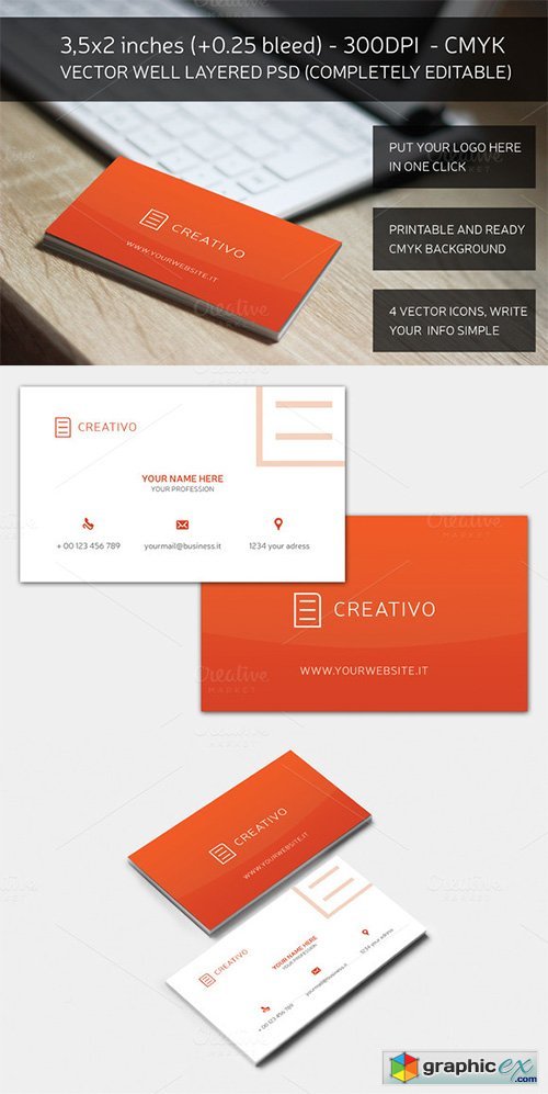 Red Essential Business Card