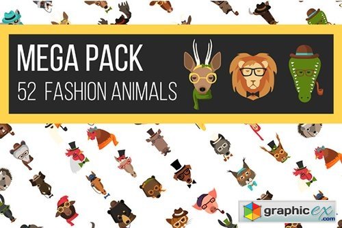 Big Bundle of Fashion Animal Icons