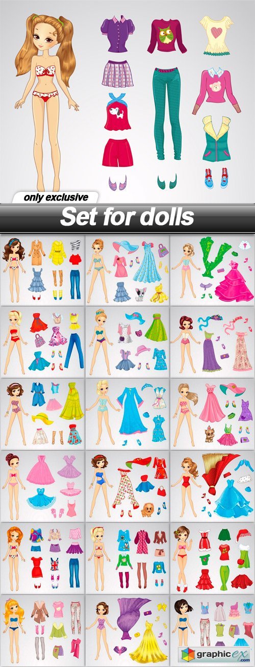 Set for dolls - 19 EPS