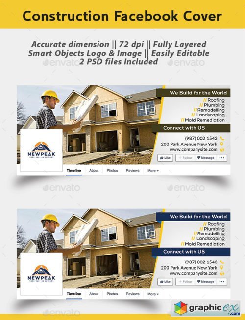 Construction Facebook Cover Page 13552733