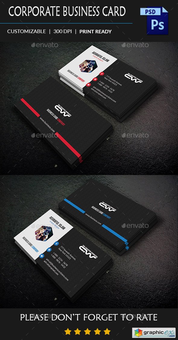 Clean Corporate Business Card 11004553