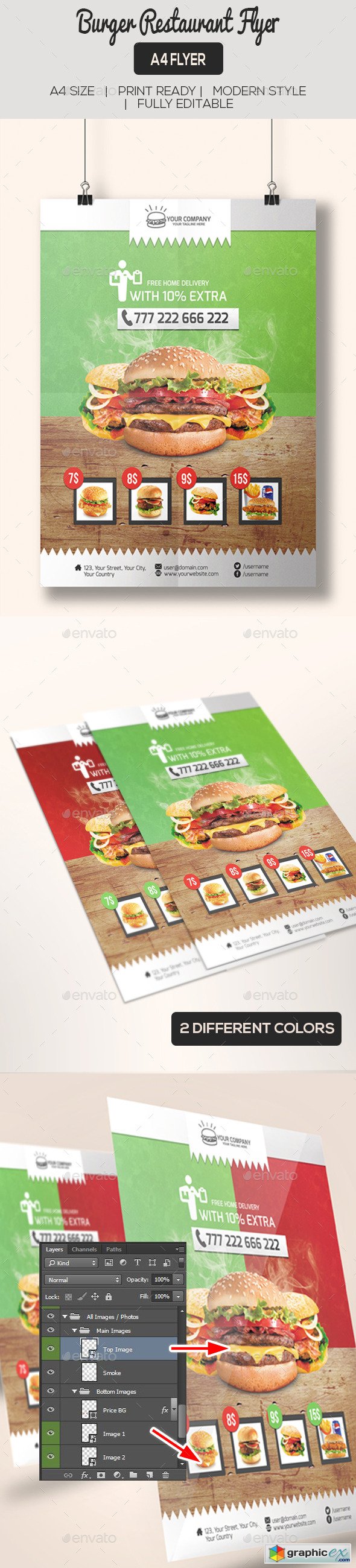 Burger Restaurant Flyer Poster