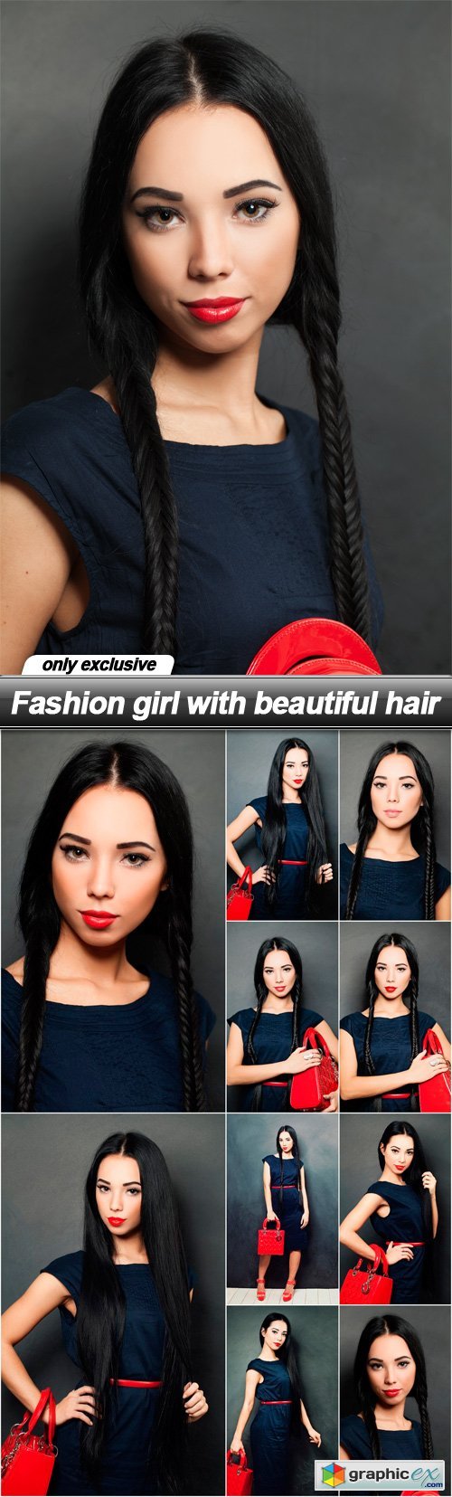 Fashion girl with beautiful hair - 10 UHQ JPEG