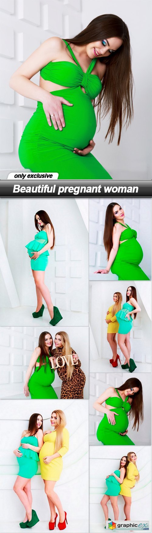 Beautiful pregnant woman 2 - 7 UHQ JPEG
