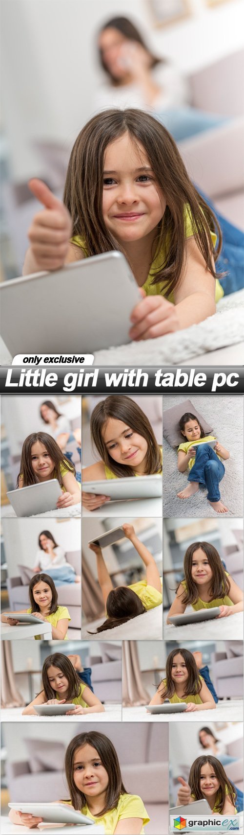 Little girl with table pc - 10 UHQ JPEG