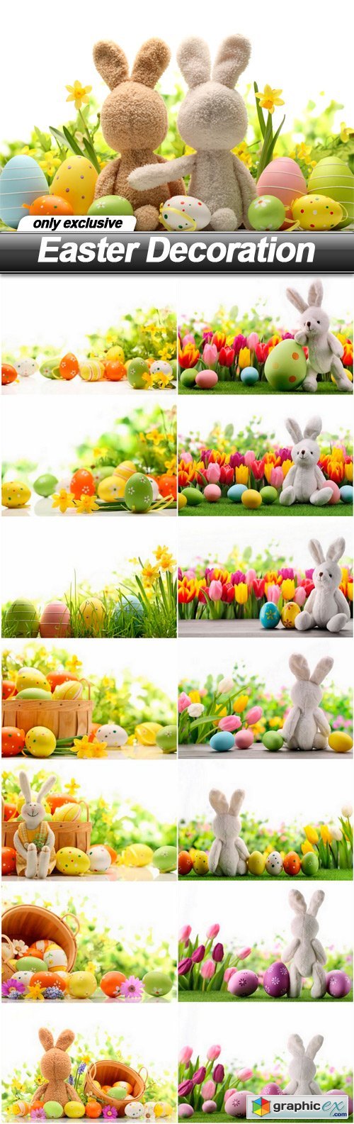 Easter Decoration - 15 UHQ JPEG