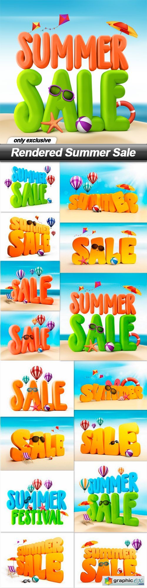 Rendered Summer Sale - 15 UHQ JPEG