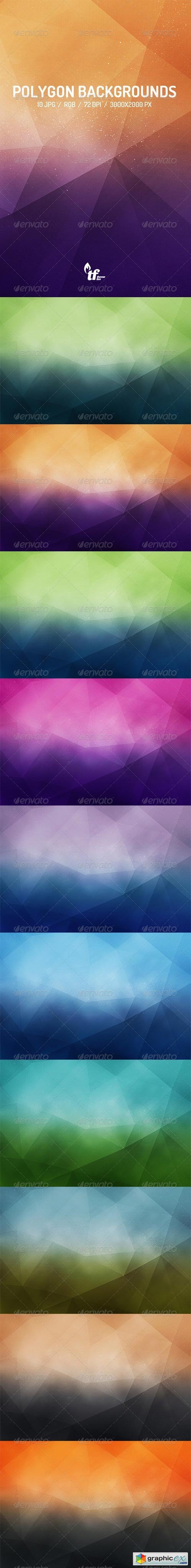 10 Polygon Backgrounds 