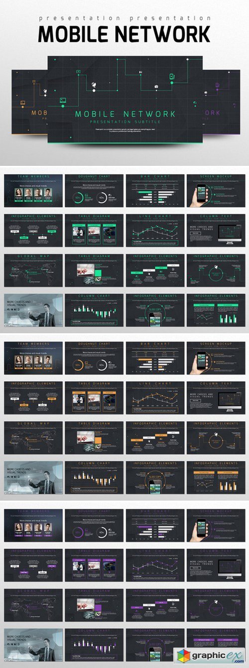Mobile Network PowerPoint Templates