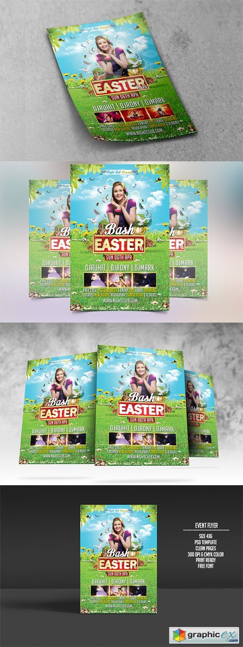 Easter Bash Party Flyer