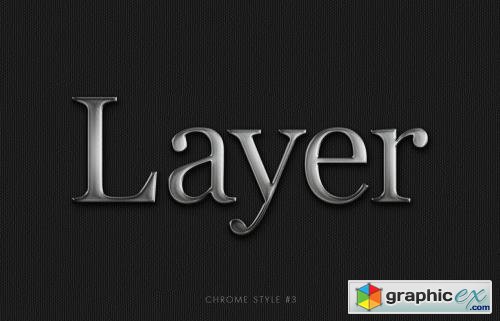 5 Realistic Pro Chrome Layer Styles