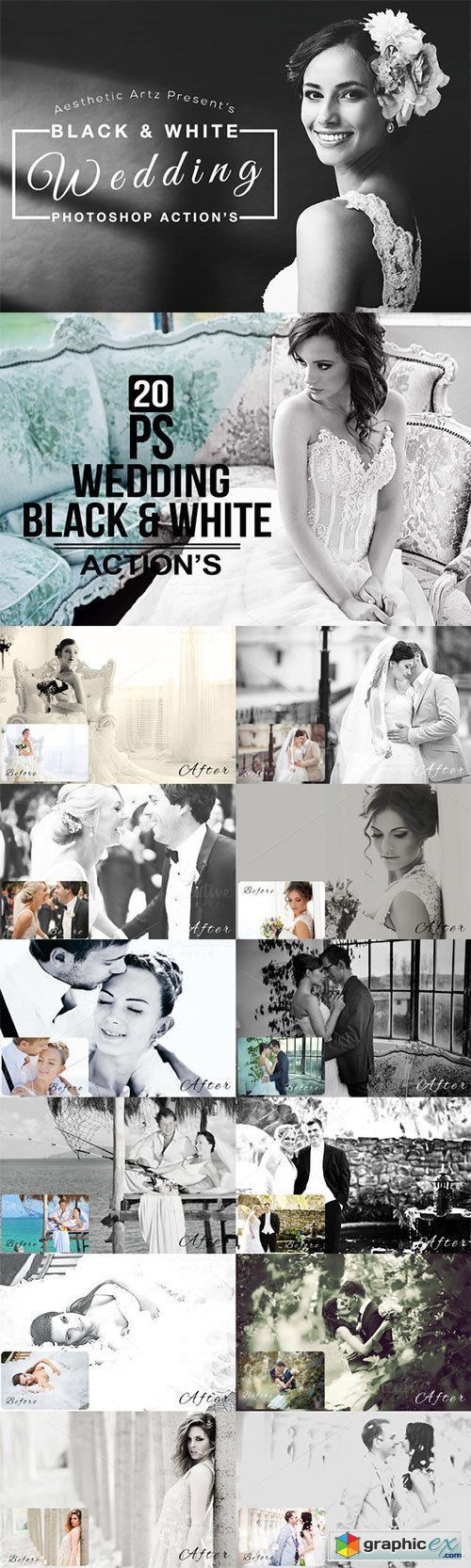 Black & White Wedding Actions