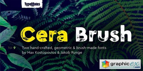 Cera Brush Font Family - 2 Font 