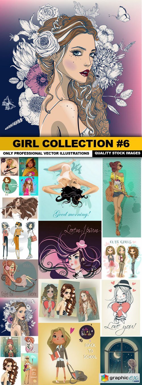 Girl Collection #6 - 20 Vector