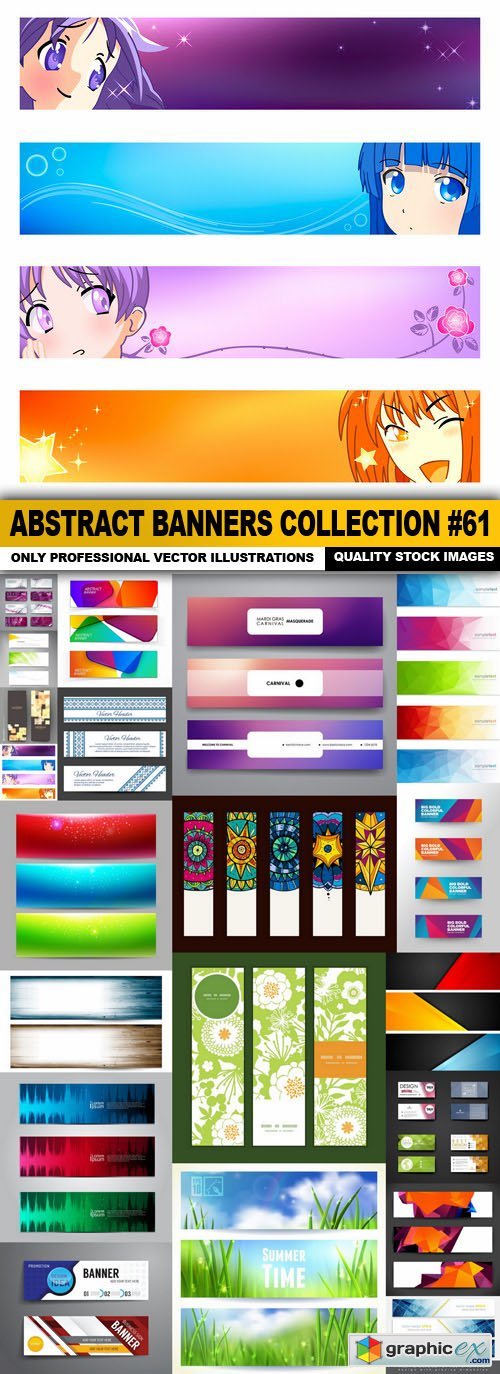 Abstract Banners Collection #61 - 20 Vectors