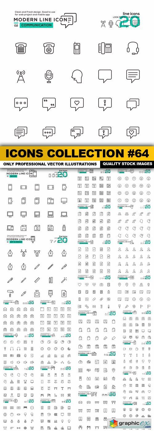 Icons Collection #64 - 26 Vector