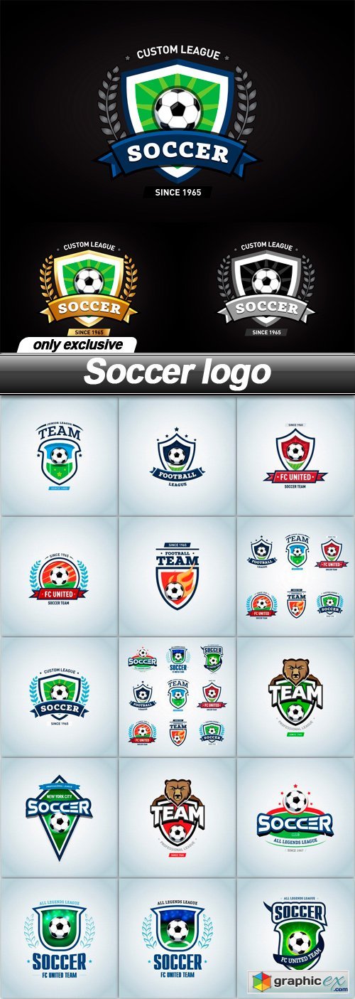 Soccer logo - 16 EPS