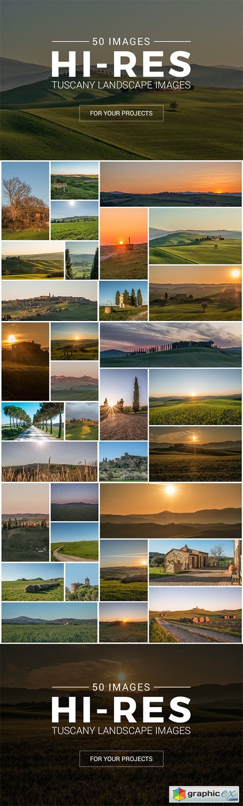 Tuscany Landscape Pack - 50 Photos