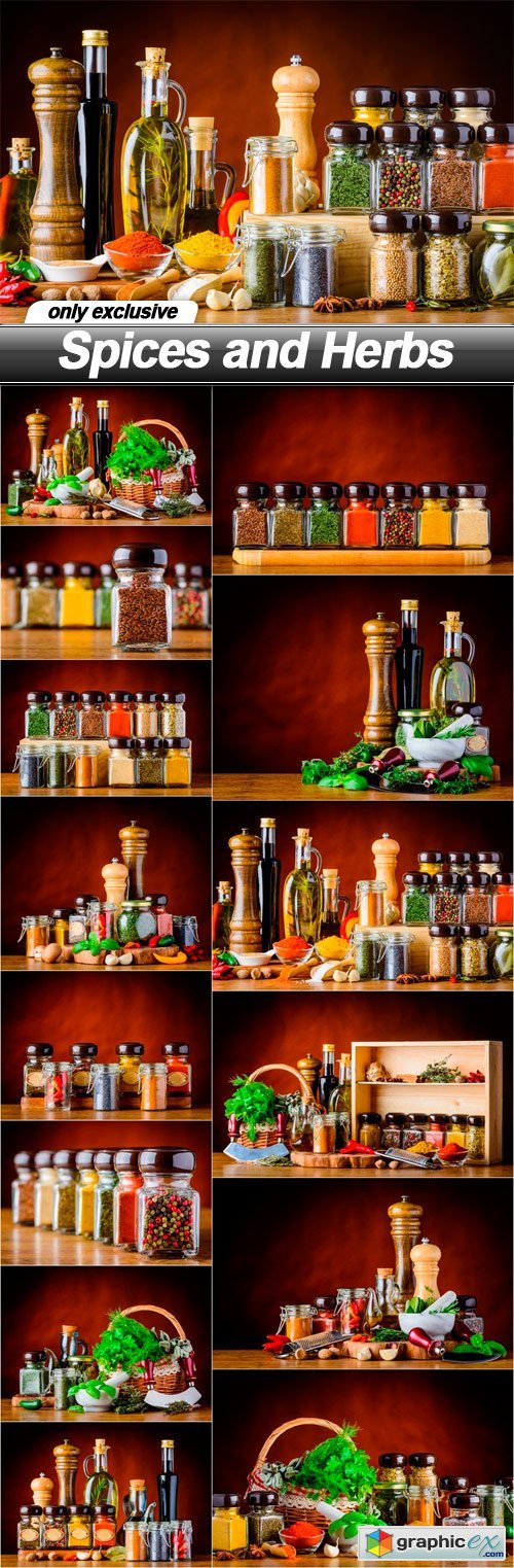 Spices and Herbs - 14 UHQ JPEG