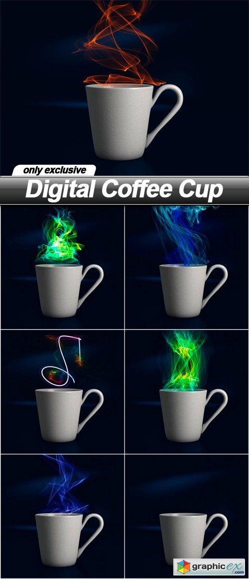 Digital Coffee Cup - 7 UHQ JPEG