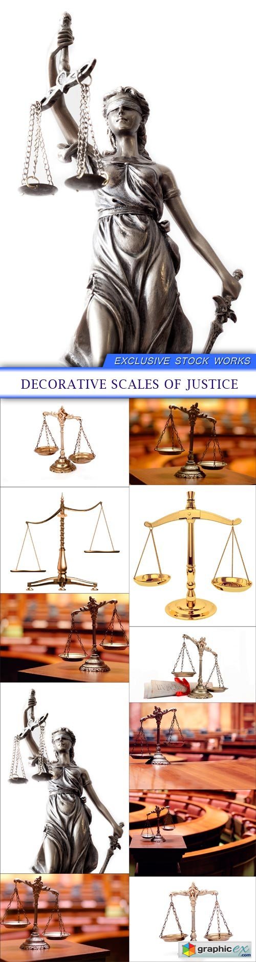 Decorative Scales of Justice 11X JPEG
