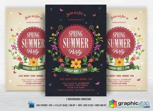 Spring Summer Party Flyer 562720