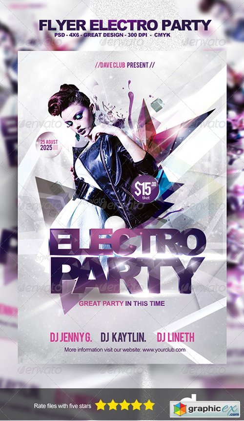 Flyer Electro Party Template