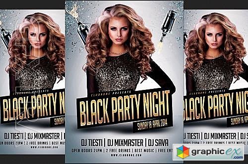 Black Party Flyer