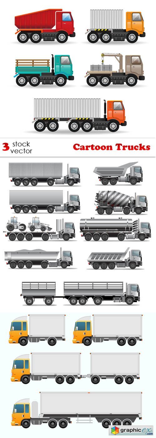 Vectors - Cartoon Trucks