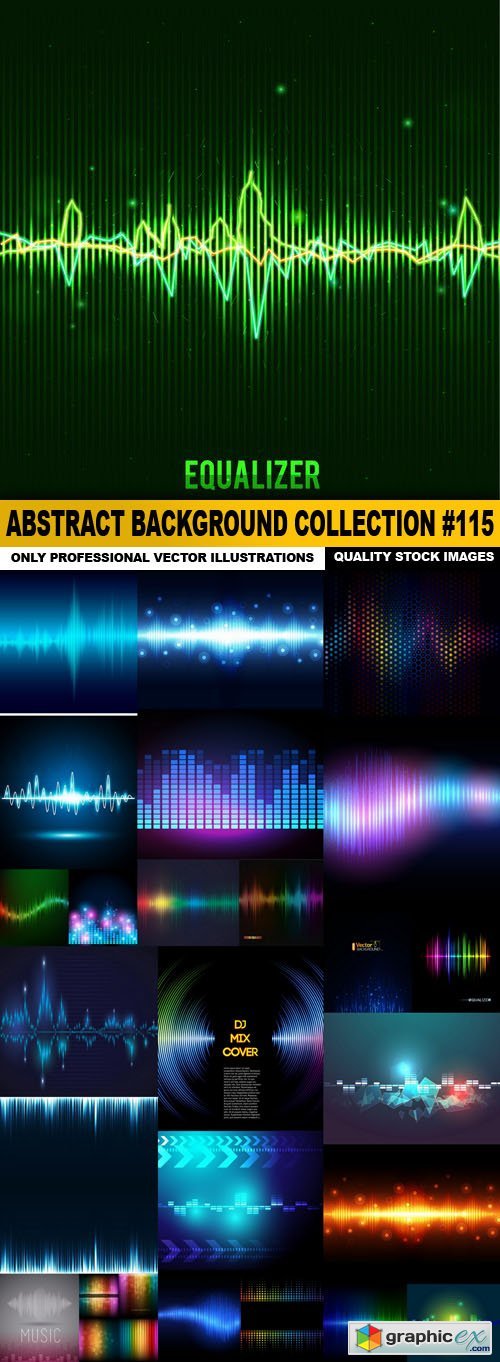 Abstract Background Collection #115 - 25 Vector