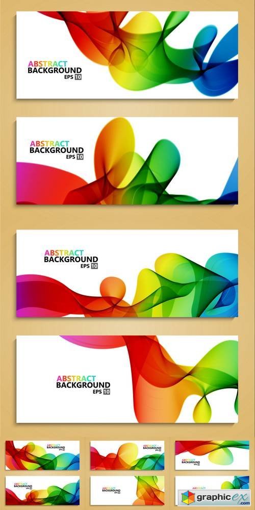 Vector Modern Colorful Abstract Backgrounds. Brochure Template