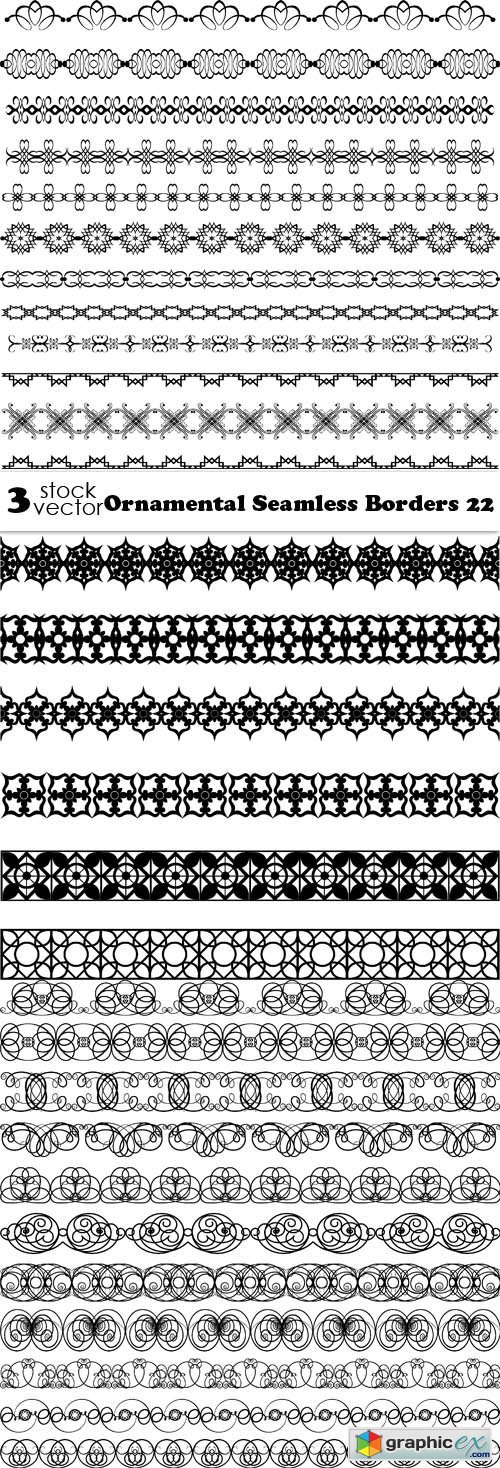 Vectors - Ornamental Seamless Borders 22